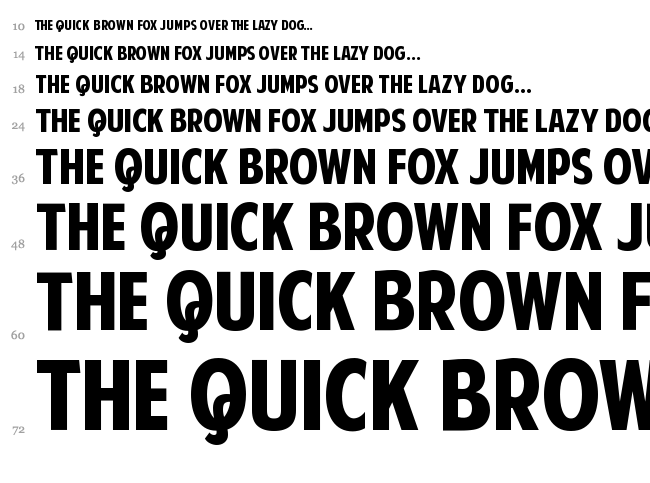 American Purpose font waterfall